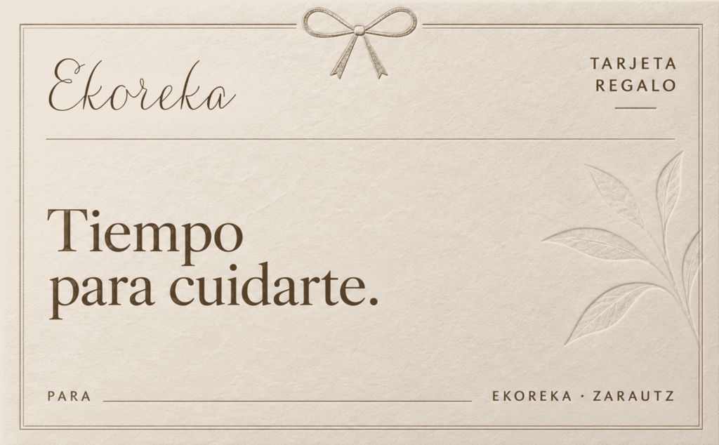 Tarjeta regalo Ekoreka: tiempo para cuidarte
